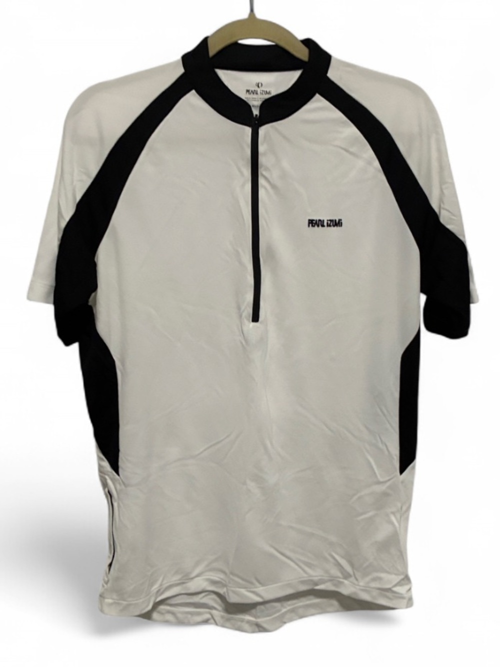 NWT Pearl Izumi Impact Jersey White and Black Short-Sleeve Bicycling Shirt